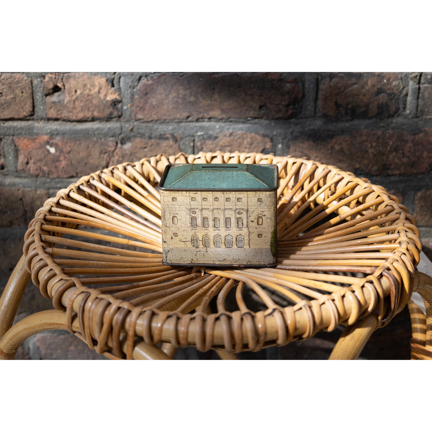Queen's Dollhouse Money Box Tin Circa 1925