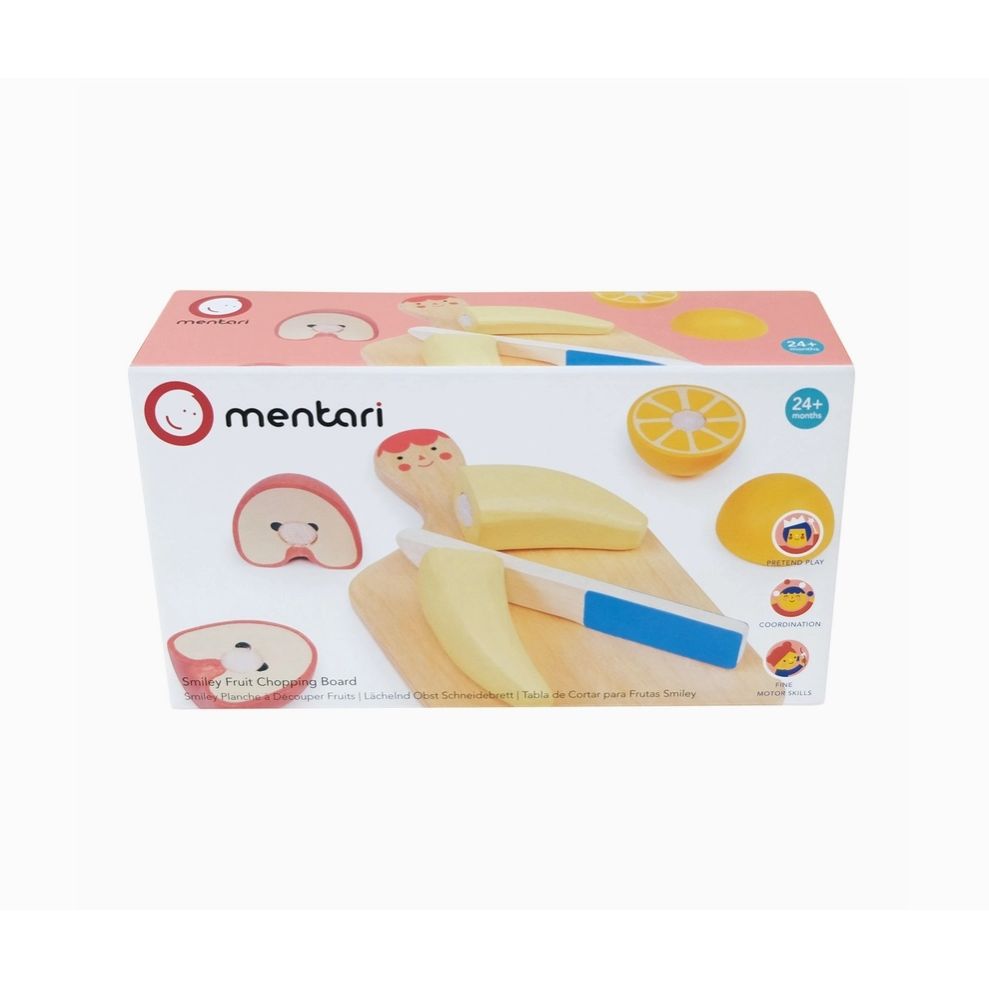 Wooden Smiley Fruit Chopping Board