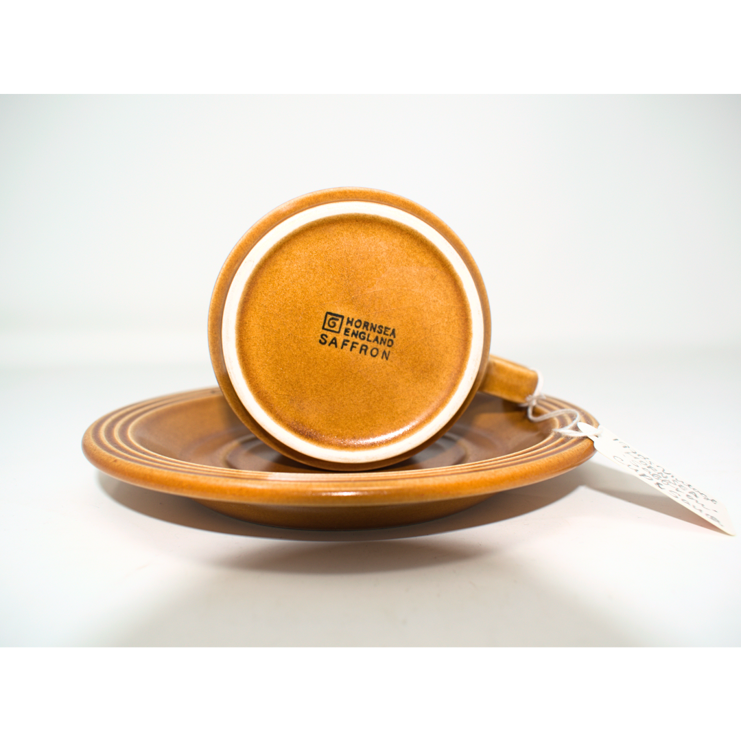 Hornsea Saffron 1970s Vintage Cup & Saucer