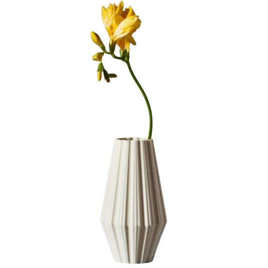 Recycled Fluted Vase by Revival Homewares