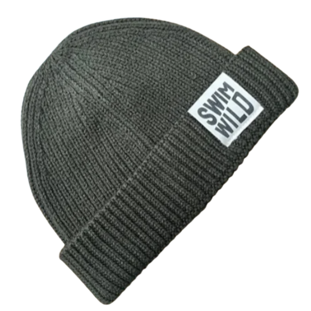 Fishermans Knit Hat Khaki by The Cornish Studio
