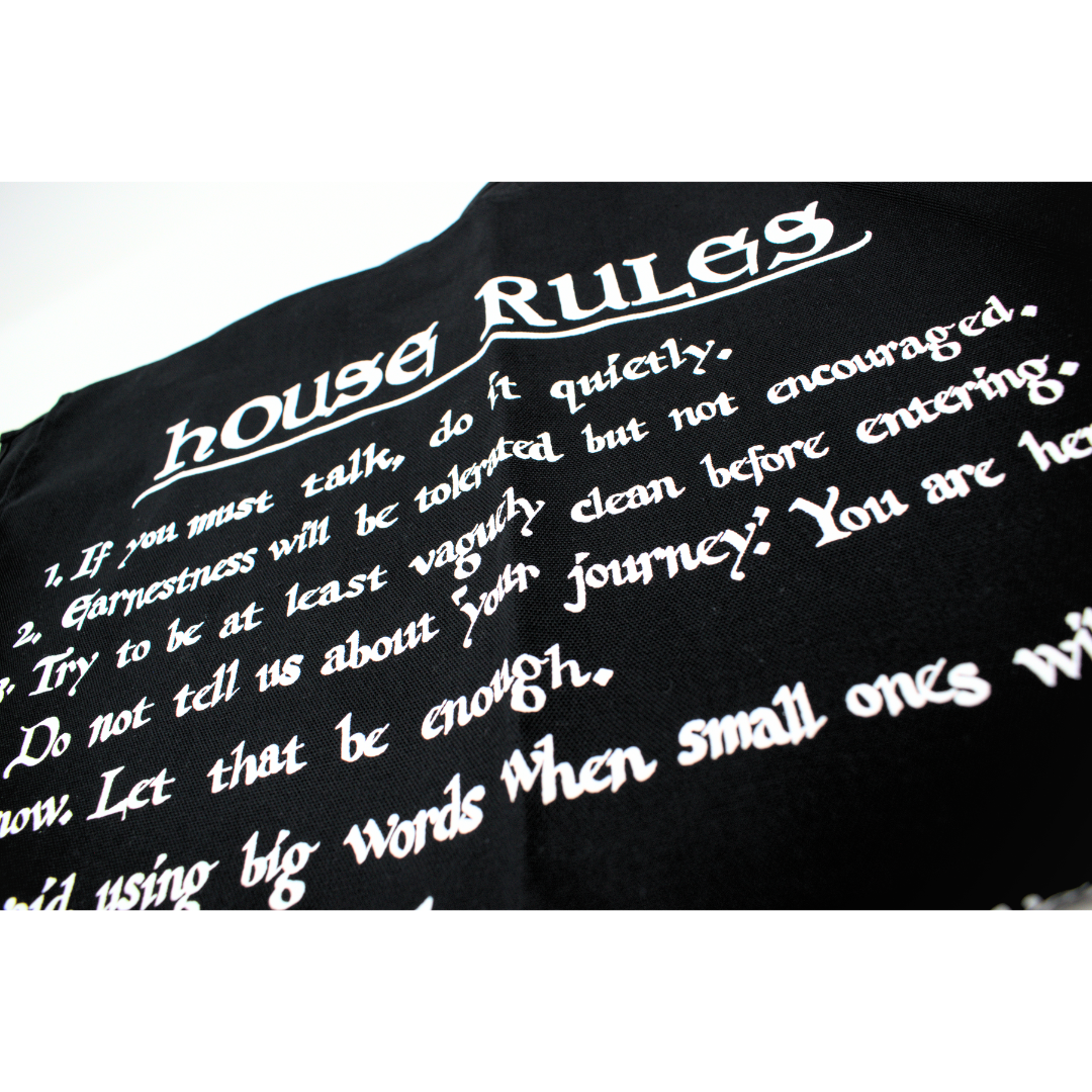 House Rules Tea Towel by The Misfortune Teller