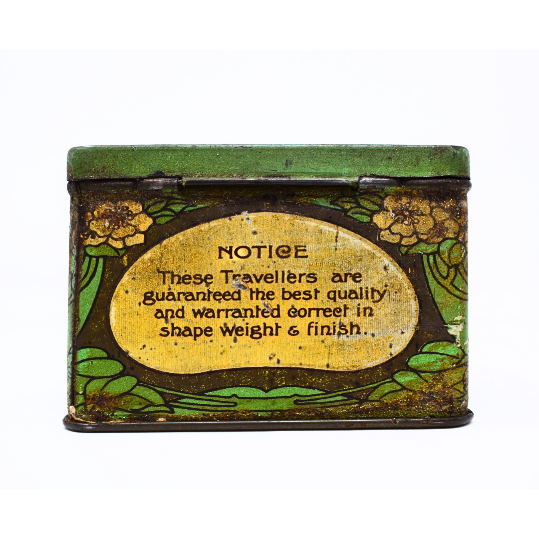 Art Nouveau Antique 1910's Sweet Tin