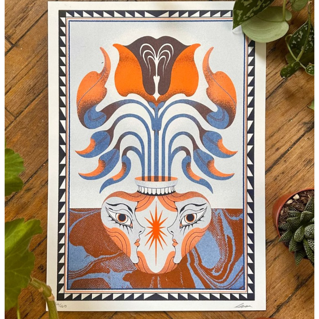 Shared Vessel A3 Print by Iain Mccarthur
