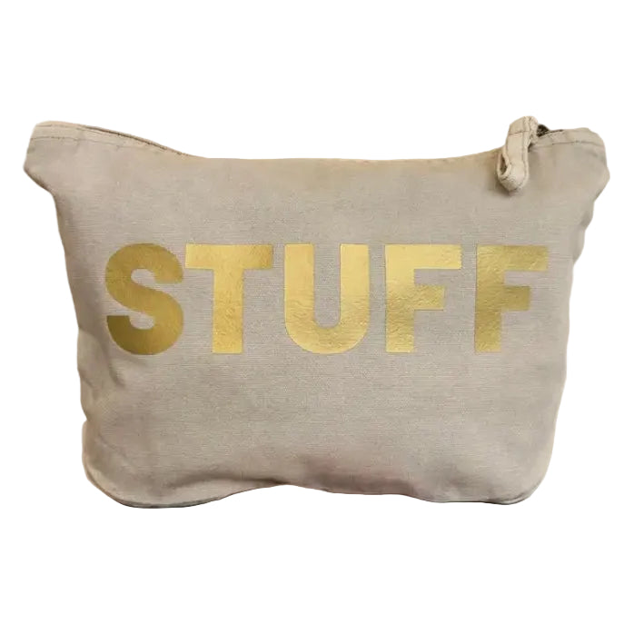 Toiletry Bag Stuff Gold by The Cornish Studio