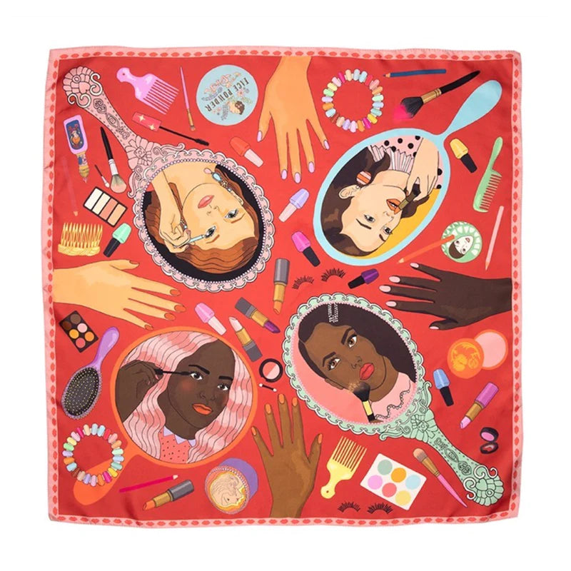Glow Up silk scarf by Karen Mabon