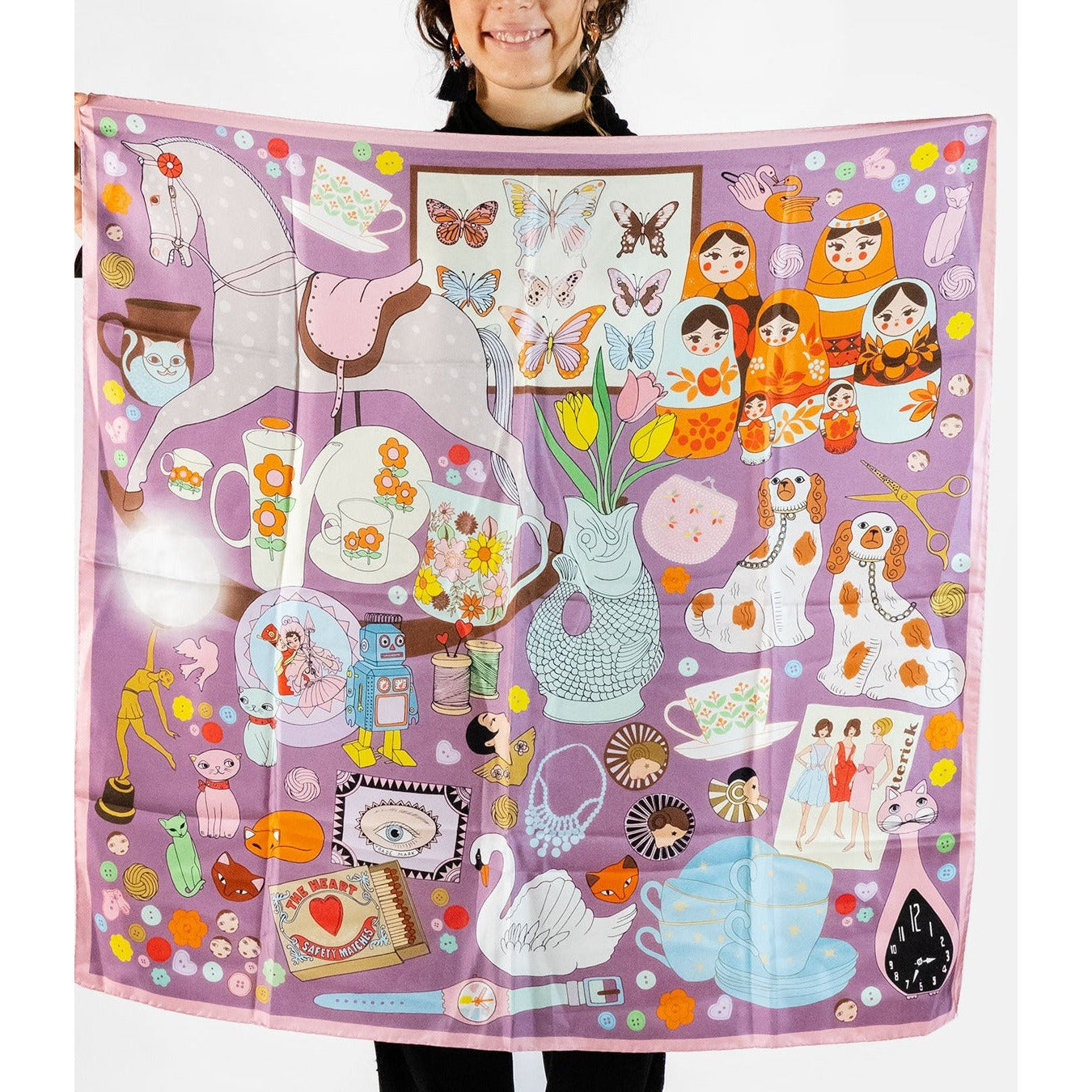 Collector silk scarf