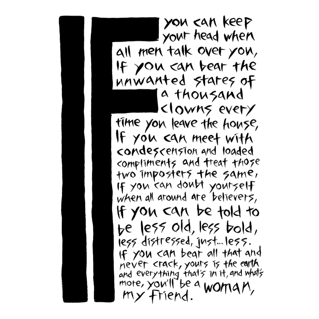 If for Women A3 Screenprint by The Misfortune Teller