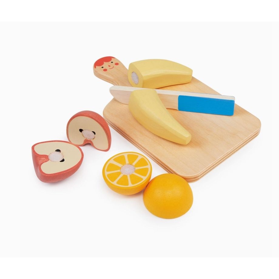 Wooden Smiley Fruit Chopping Board