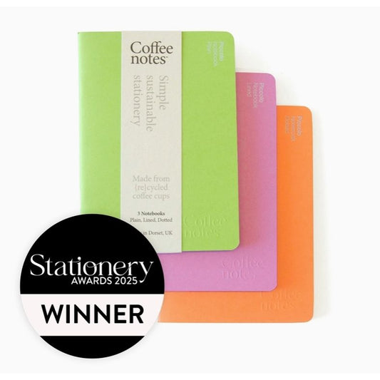 Tutti Frutti Stitched A6 Notebooks set of 3 by Coffee Notes