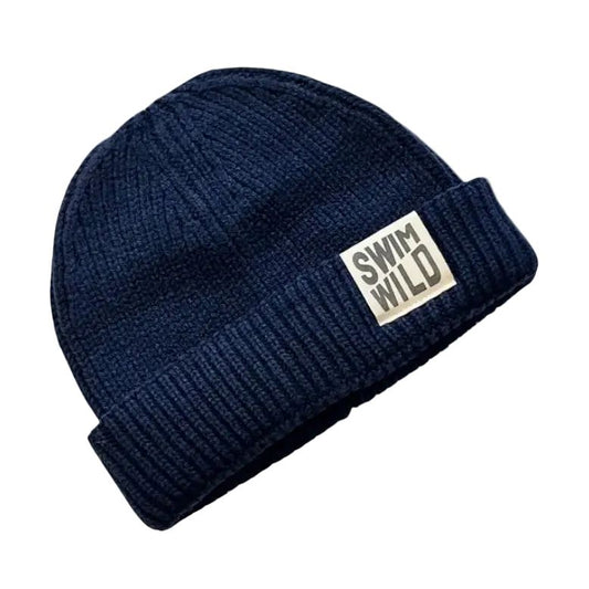 Fishermans Knit Hat Navy by The Cornish Studio