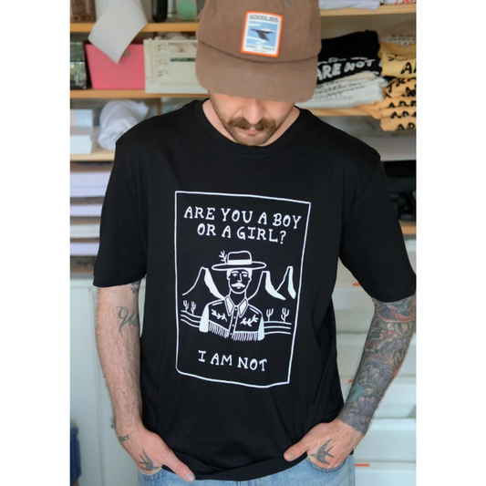 Boy Or Girl Not T'shirt by Sweet Cowboy Blues