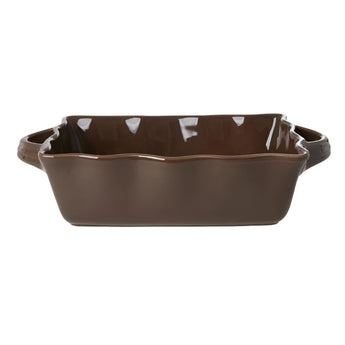 Medium Dark Brown Ceramic Oven Dish