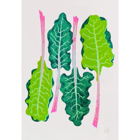Chard A4 Print by Petra Boase