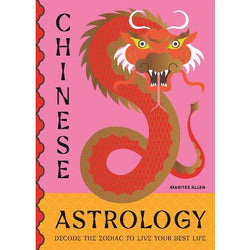 A pink and yellow book cover with an illustration of a red dragon and black text that reads: 