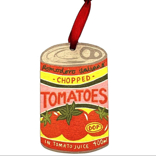 Chopped Tomatoes Bauble by Laura Barnes