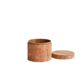 Cinnammon Wood Container Medium Round