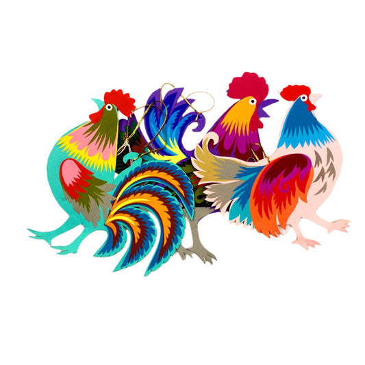 Paper Cockerel Decoration