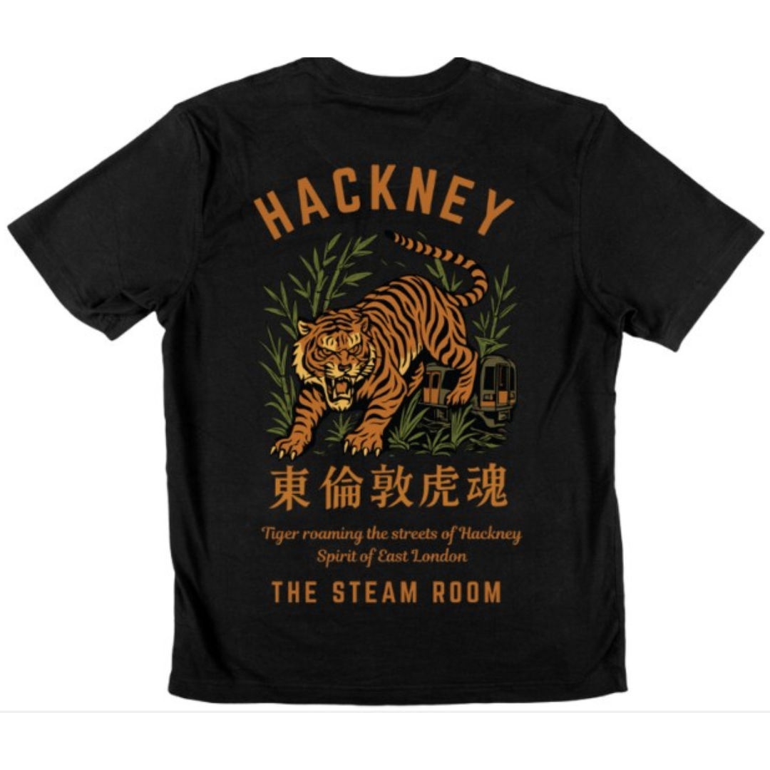 Hackney Roaming Tiger T Shirt by The Steam Room