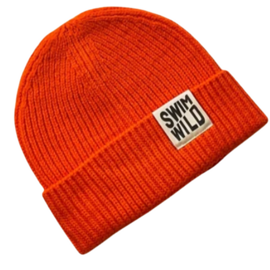 Fishermans Knit Hat Chilli by The Cornish Studio