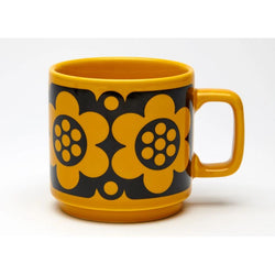 Hornsea Mug Geo Flower Yellow