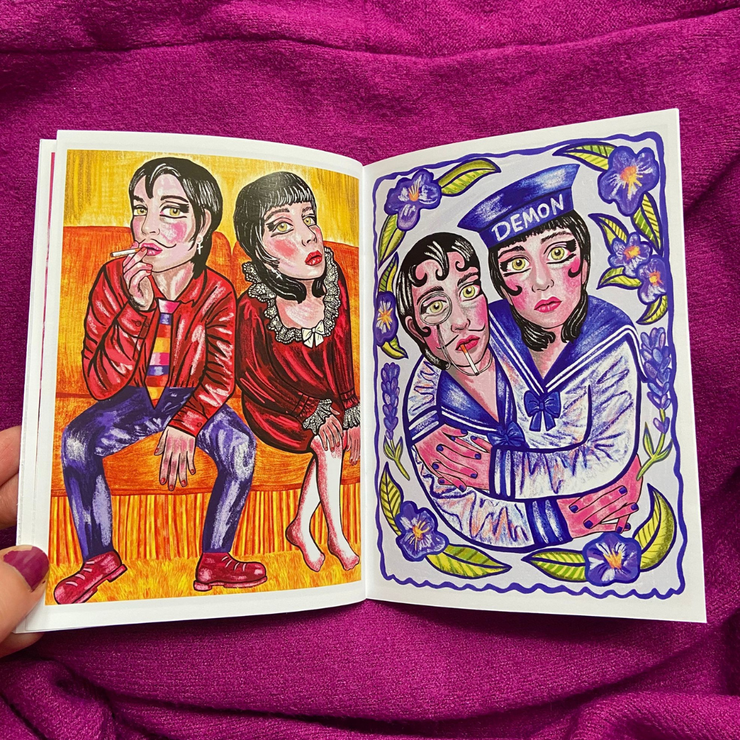 Lavender Demons Zine by Kat Kon