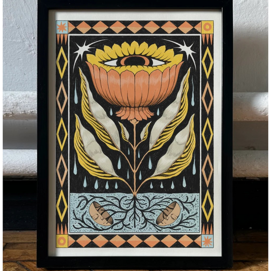 Mindful Bloom A3 Print by Iain Macarthur