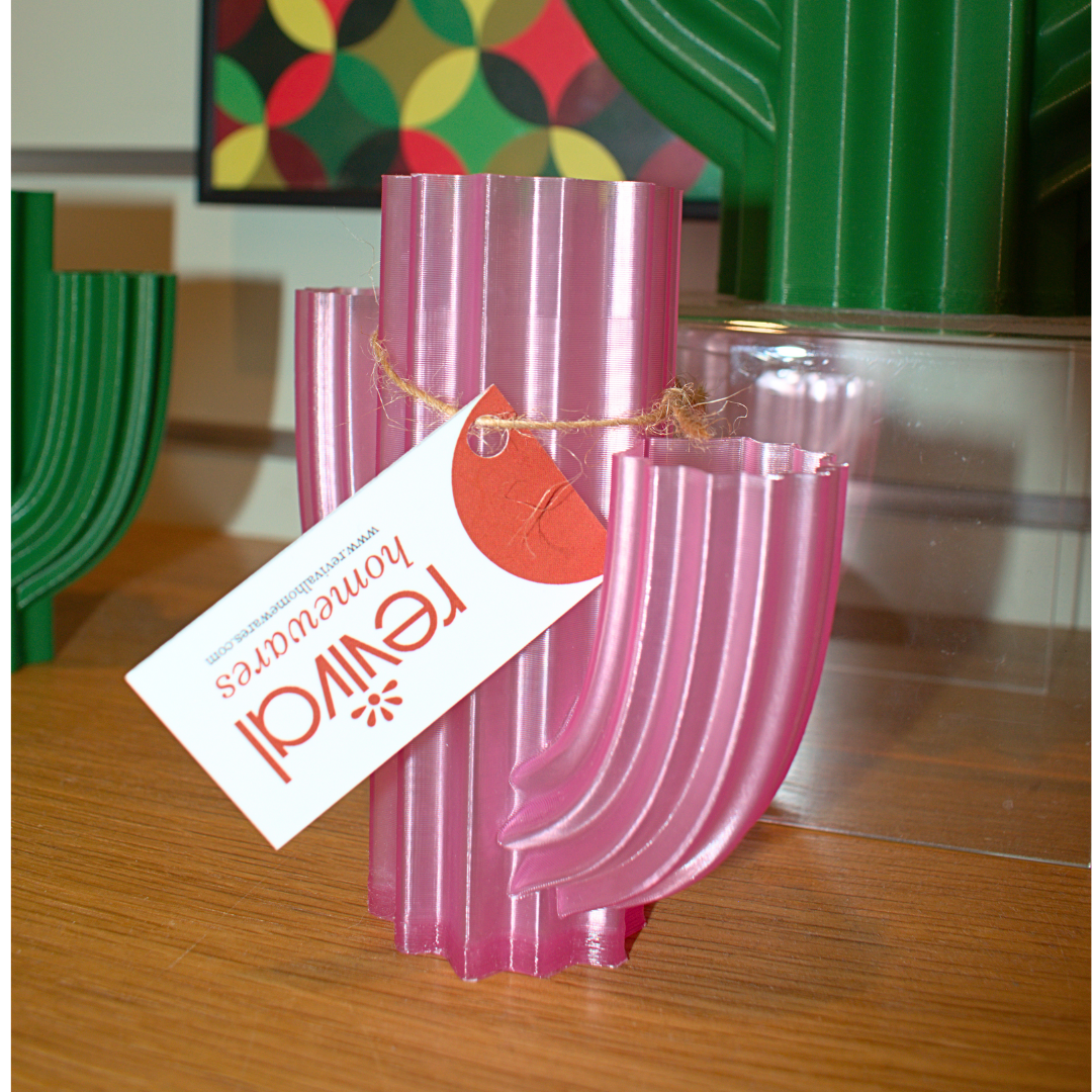 Recycled Vase Cactus Mini by Revival Homewares