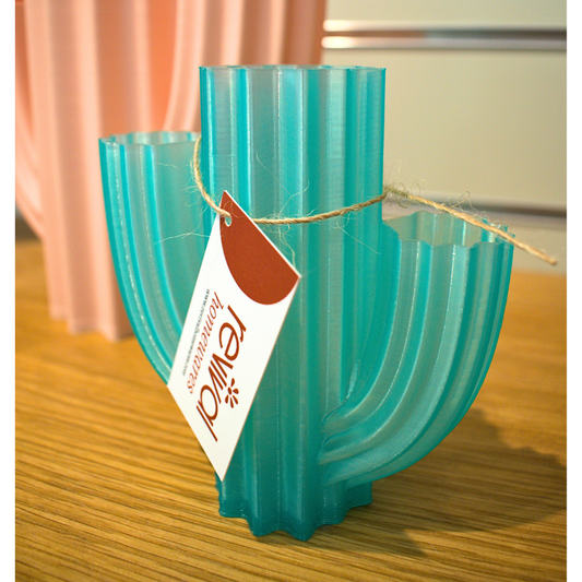 Recycled Vase Cactus Mini by Revival Homewares