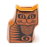Hornsea Cat Money Box Orange