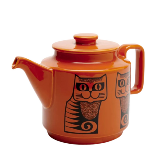 Hornsea Cat Teapot Orange