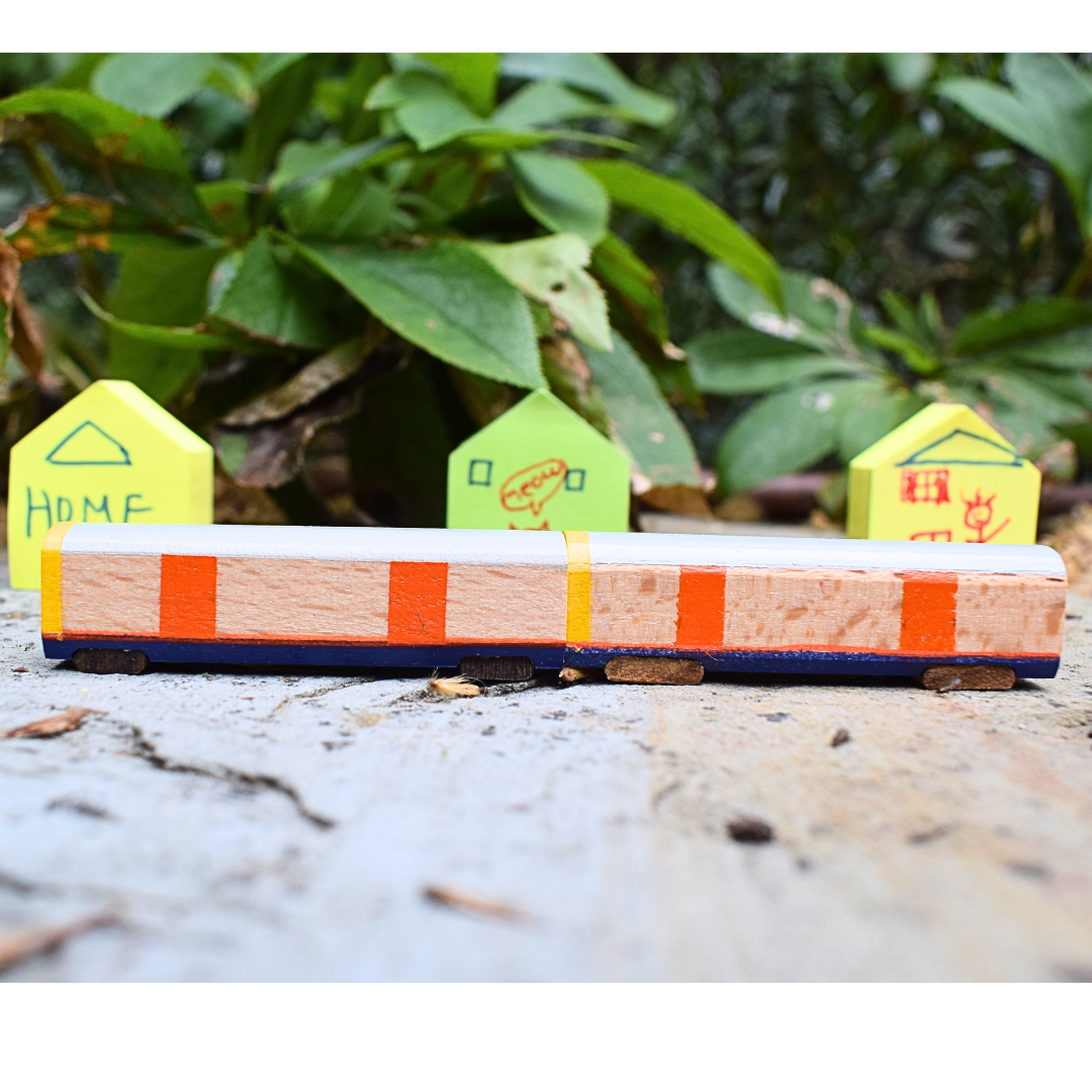 Wooden Overground Train by Tiny Transport