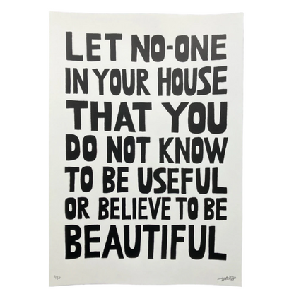 Useful and Beautiful A3 Print by The Misfortune Teller