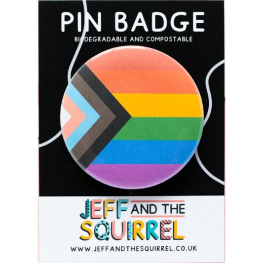 Biodegradable Pride Flag Pin Badge