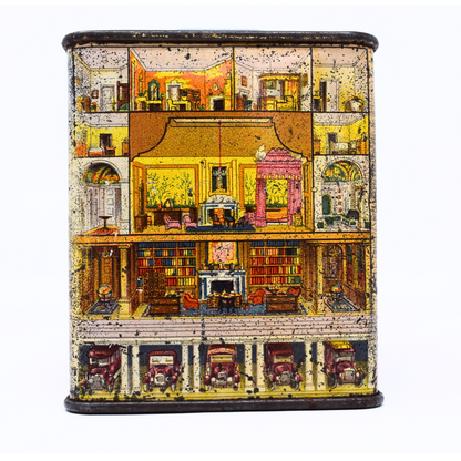 Queen's Dollhouse Money Box Tin Circa 1925
