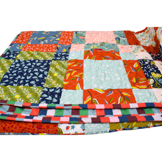 Quilt Small Single Floral by the Highbury Hexie