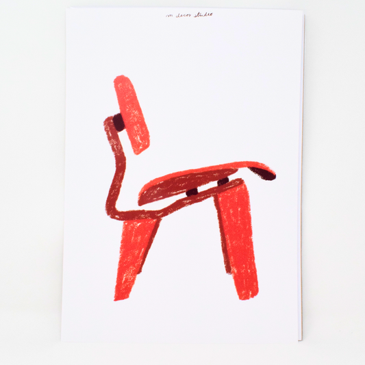 Retro Chair A4 Print