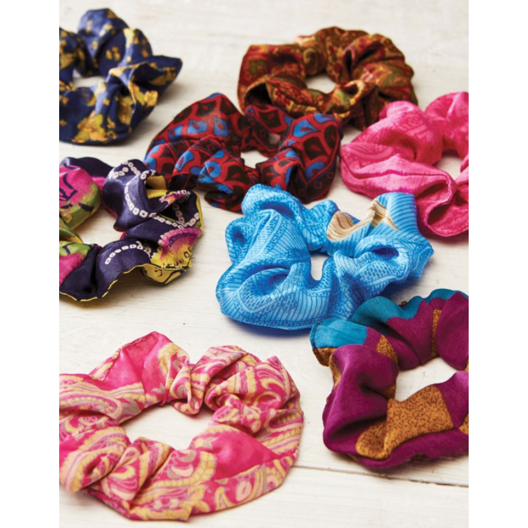 Scrunchie Recycled Sari