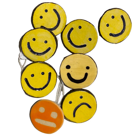 Ceramic Moody Badges by Frances Gibson