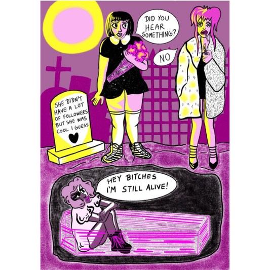 Still Alive A5 Print by Kat Kon