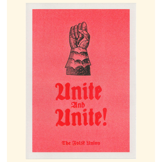 Unite and Unite A4 Print by The Folk Union