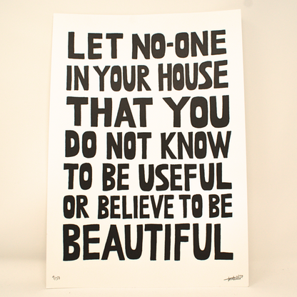 Useful and Beautiful A3 Print by The Misfortune Teller