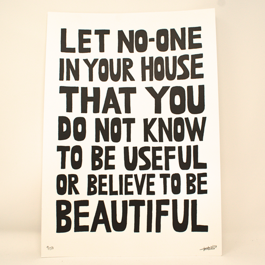 Useful and Beautiful A3 Print by The Misfortune Teller