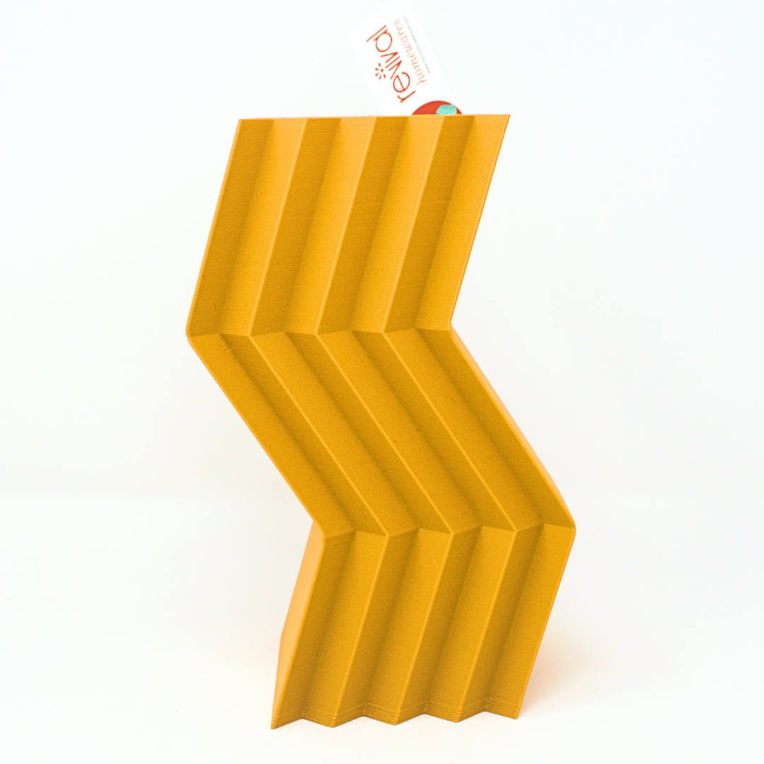 Recycled Vase ZigZag by Revival Homewares