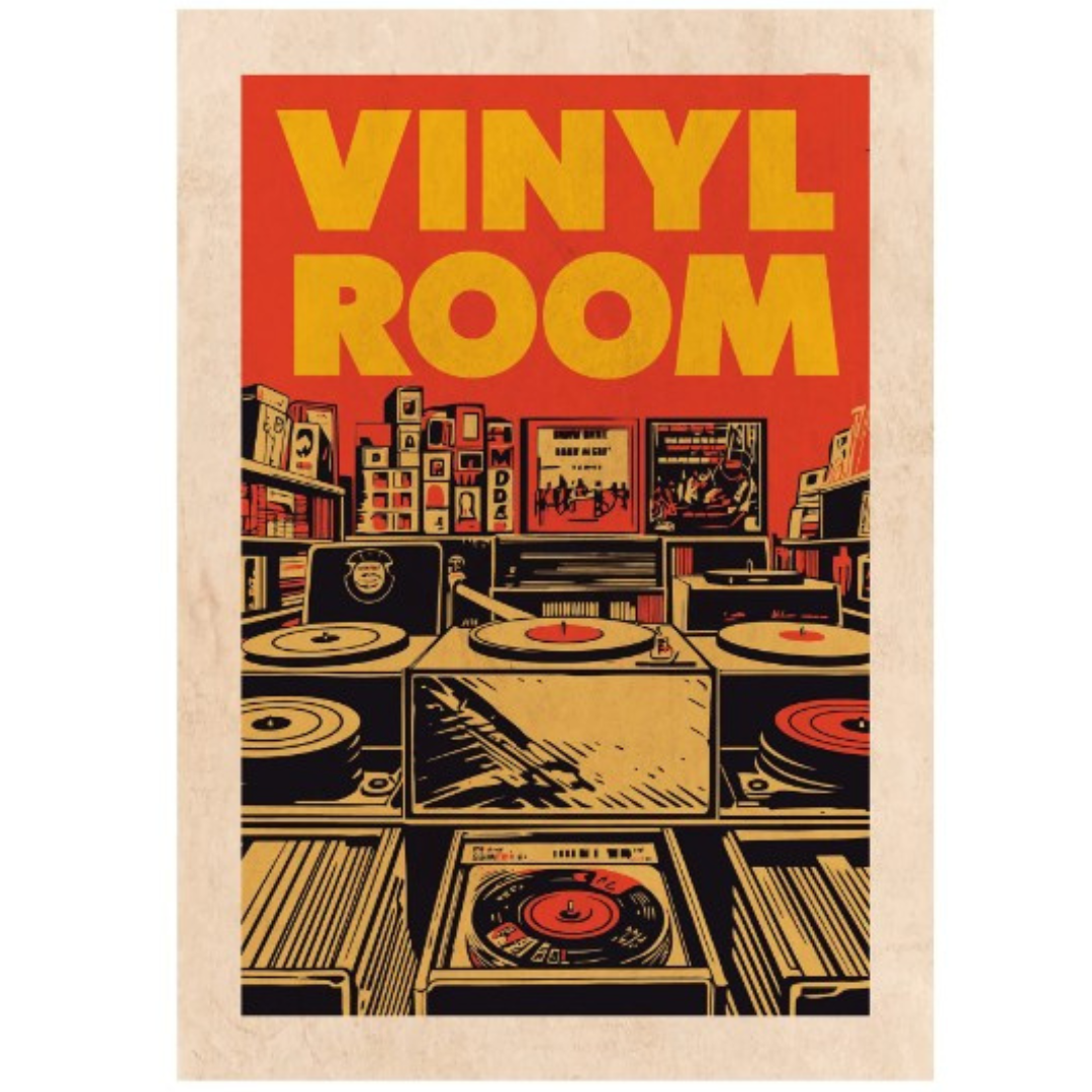 Vinyl Room Print A3 by WallChart