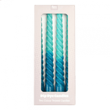 Dip Dye Twisted Candles (Set of 4)