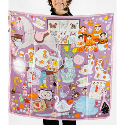 Collector silk scarf