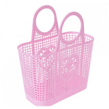 Plastic Basket Bag Pink